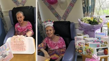 Tipton care home Residents celebrates 80th birthday